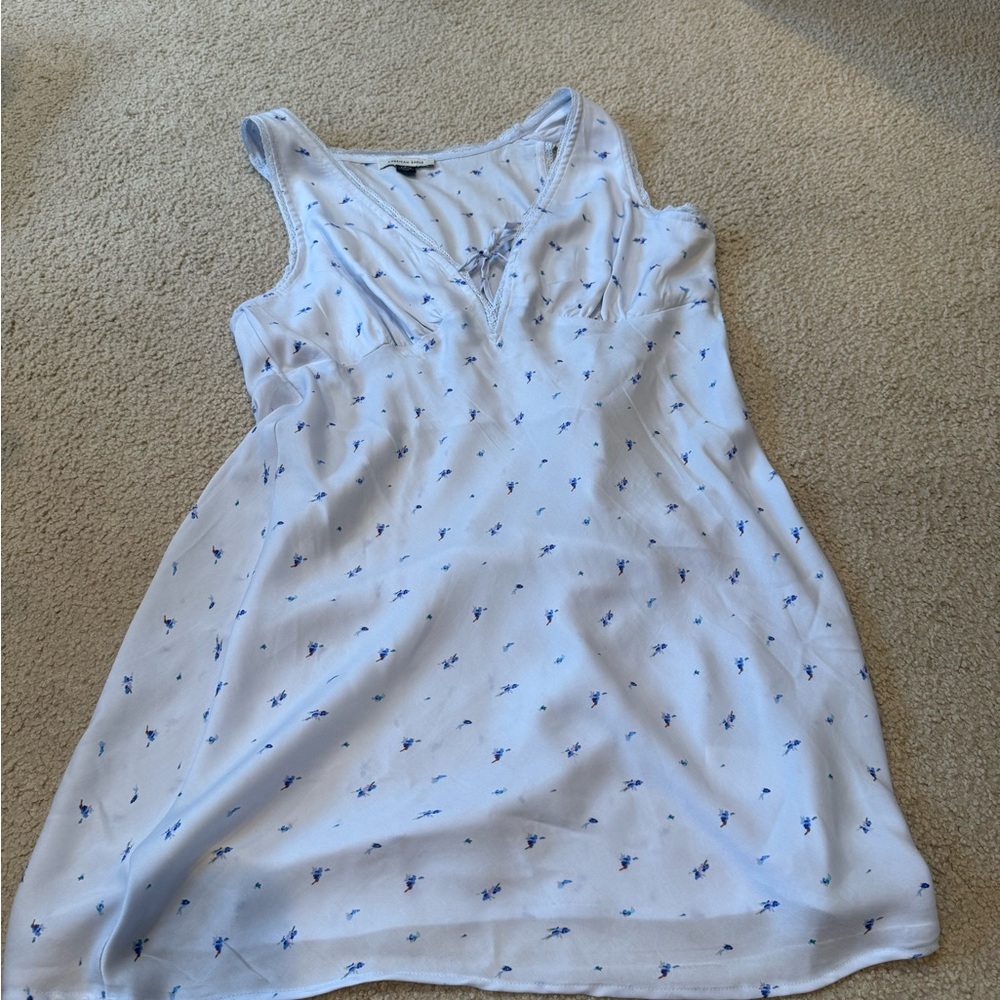 American Eagle Outfitters Blue Floral Mini Dress